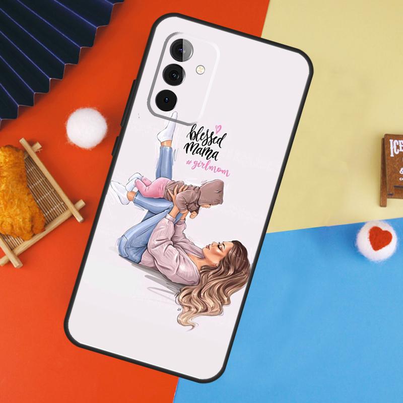 Baby Mom Daughter Girl Son Dad Case For Samsung Galaxy A54 A34 A14 A55 A35 A33 A53 A13 A23 A17 A06 A16 A56 A36 A52 A32 A15
