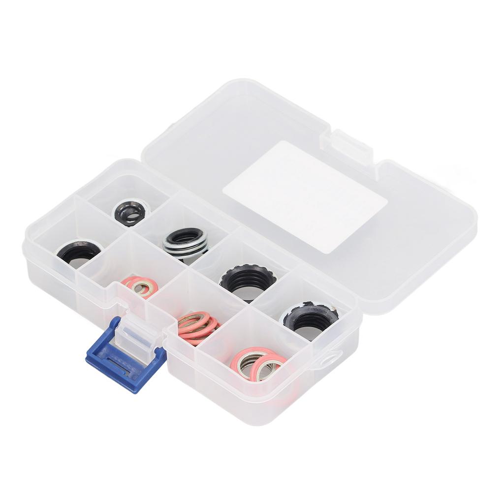 40PCs Air Conditioner System Seal O Ring Air Conditioning Gasket Kit AC Compressor Port Seal Washer Kit