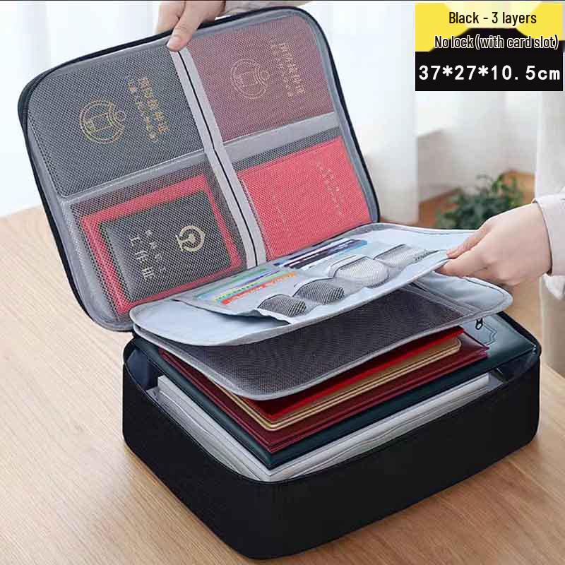 Бытовая многофункциональная сумка для документов и путешествий - Сумка большой вместимости с держателем для карт и органайзером для файлов 1137₽