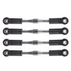 RC Car Aluminum Buckle Arc Chain Upgrade Part for 1/10 Slash 2WD/Stampede 2WD/Rustler 2WD/Bandit 2WD Adjustable Steering Rod