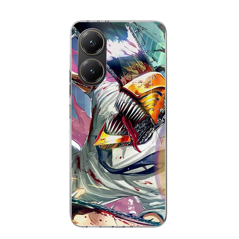 C-Chainsaw Mans Denji Phone Case For Xiaomi Poco X7 X6 X5 Pro F7 Ultra Redmi 15C 15 13 13C 12 12C 10 10A 10C 9 9A 9C 9T Cover Po