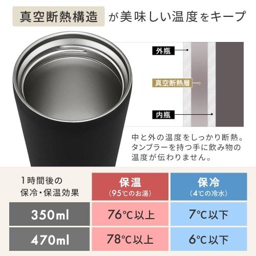 IRIS OHYAMA (IRIS OHYAMA) [Winter Warmth] Tumbler, Cafe Days, 350ml, with a Spill-Resistant, Easy-to-Clean Design, Cafe-Style Mouth, and Traveler Lid,