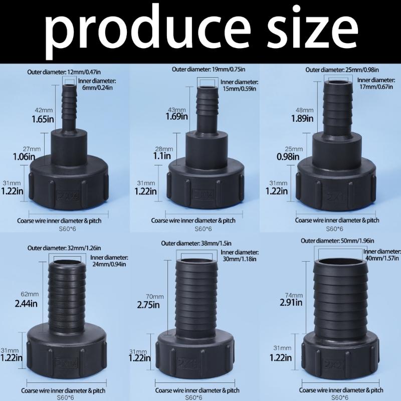 IBC Tank Adapter Ton Container Fitting Water Tank Connector Withut Leakage Easy Installation