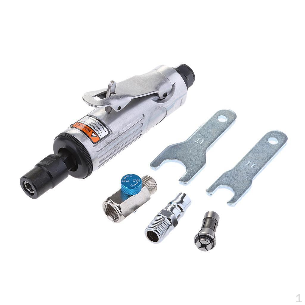1/4'' NPT Straight Air Die Durable Metal Polishing Tools Set Up To 25000RPM