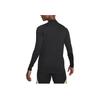 Nike Alphabet Logo Print Half-Zip Long-Sleeve Soccer Jersey Men Black DN2811-011