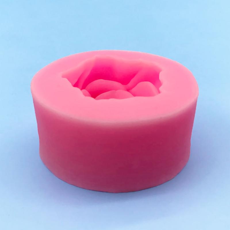 3D Vakre Roser Silikonform Sjokoladekake Dekoreringsverktøy Fondant Bryllupskake Dekorasjon Blomster Såpeform