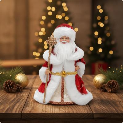 Christmas Santa Figurine Festive Decoration Cute for Mantel