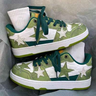 Fashion Star Skateboard Shoes Men and Women Sneakers Trendy Thick Sole Sports Causal Shoes