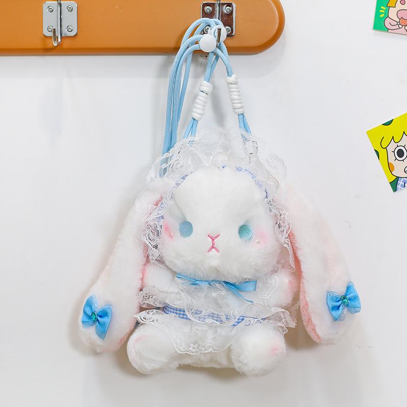 Cute and Funny Fantasy Velvet Doll Lolita Rabbit Crossbody Bag Doll Plush Doll Girl Birthday Gift