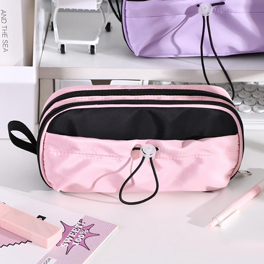 Large Capacity Pencil Pouch Portable Pen Bag New Stationery Organizer  School Supplies
