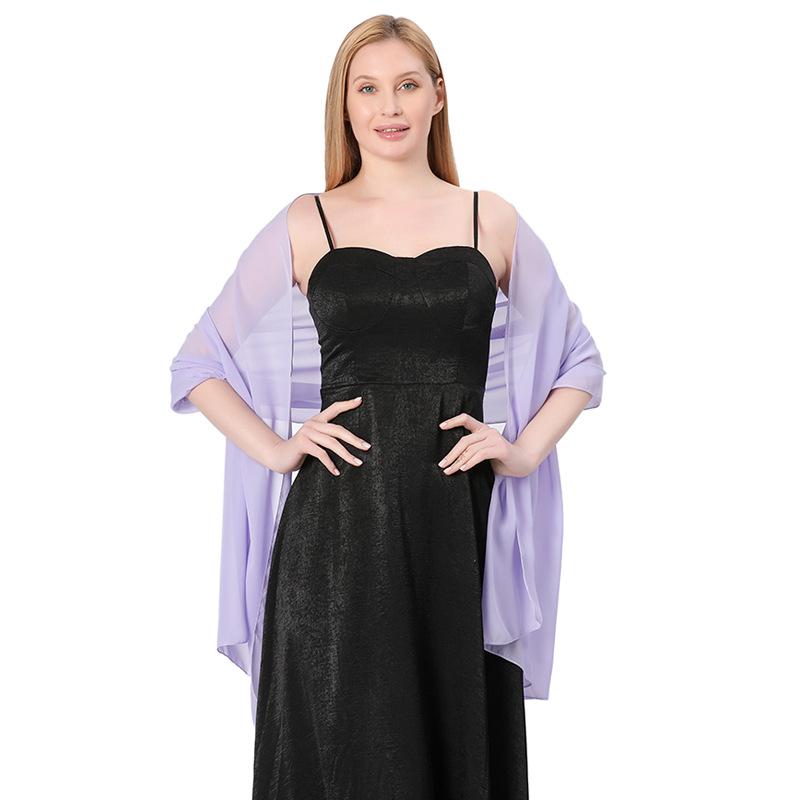 Einfarbige Chiffon-Tücher, Schals, Wickeltücher für Abendkleider und Kleider für besondere Anlässe, Größe: 70*200cm