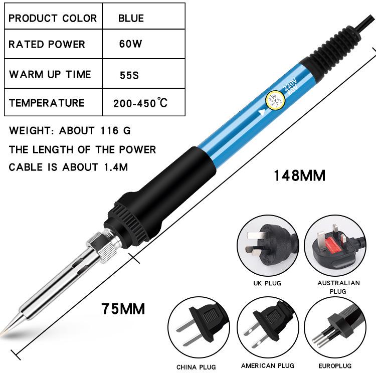 90-Piece Soldering & Pyrography Set with Constant Temperature Engraving Tools and Tips.