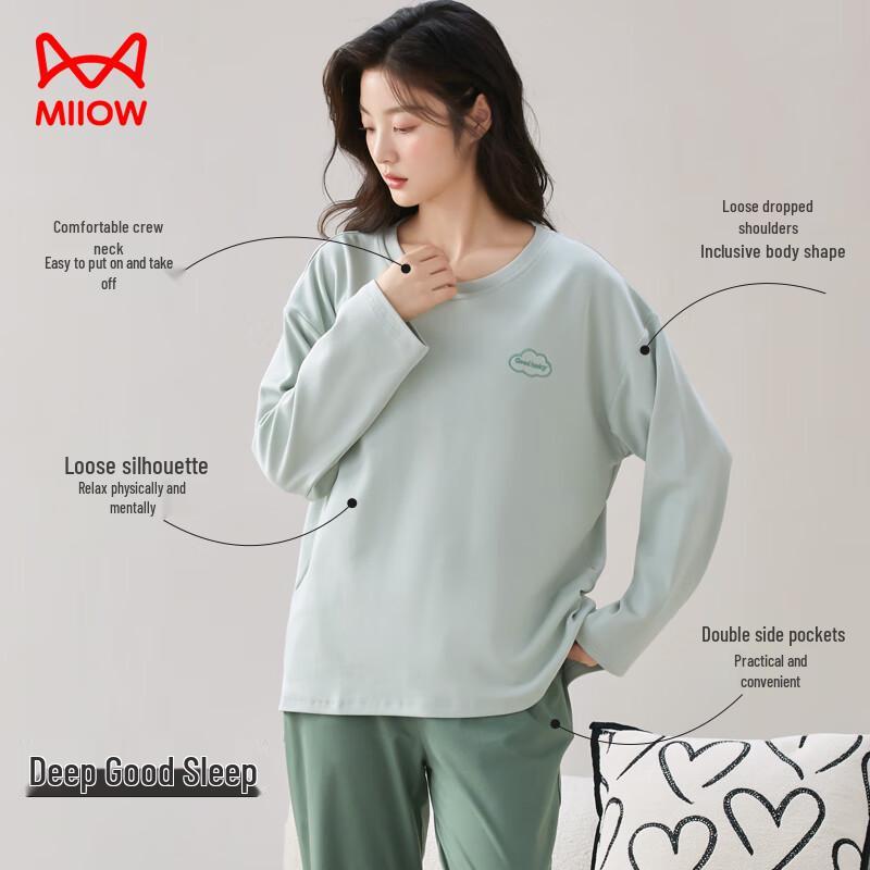 MaoRen Couple Pure Cotton Pajama Set