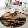 Supernatural Round Area Rug Carpet Rug For Living Room Bedroom Sofa Playroom Decor Nonslip Floor Mat