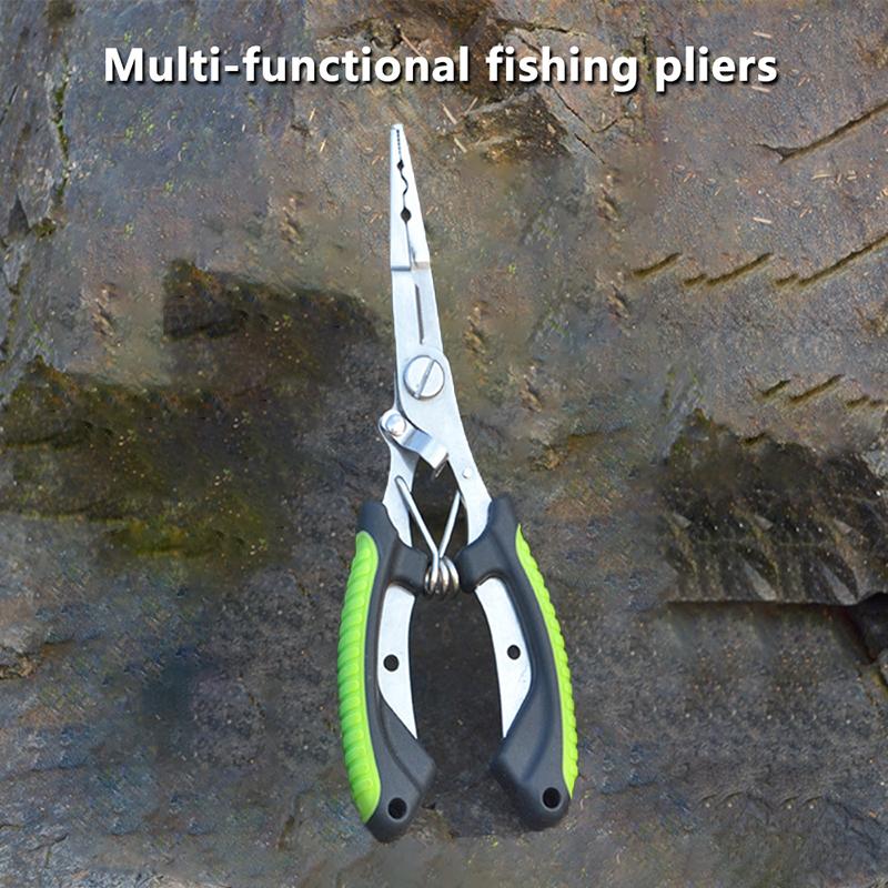 

Рыболовные клещи Эргономичные Противоскользящие Высокопрочные Многофункциональные Режущие Лески Рыболовные Крючки Клещи Рыболовное Оборудование зелёный