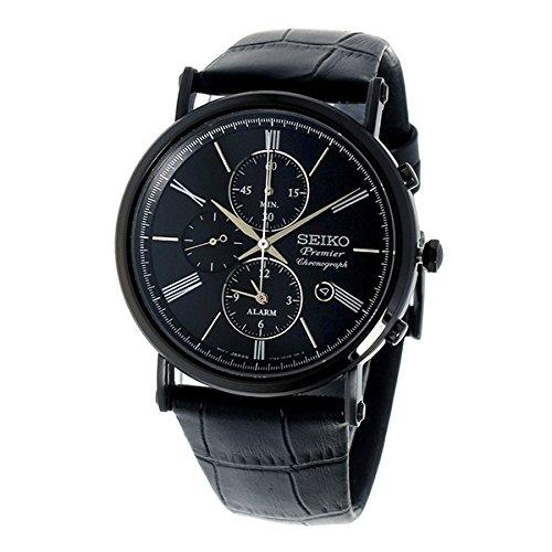 

Seiko Premier Chronograph Quartz Men s Watch SNAF79P1 Black
