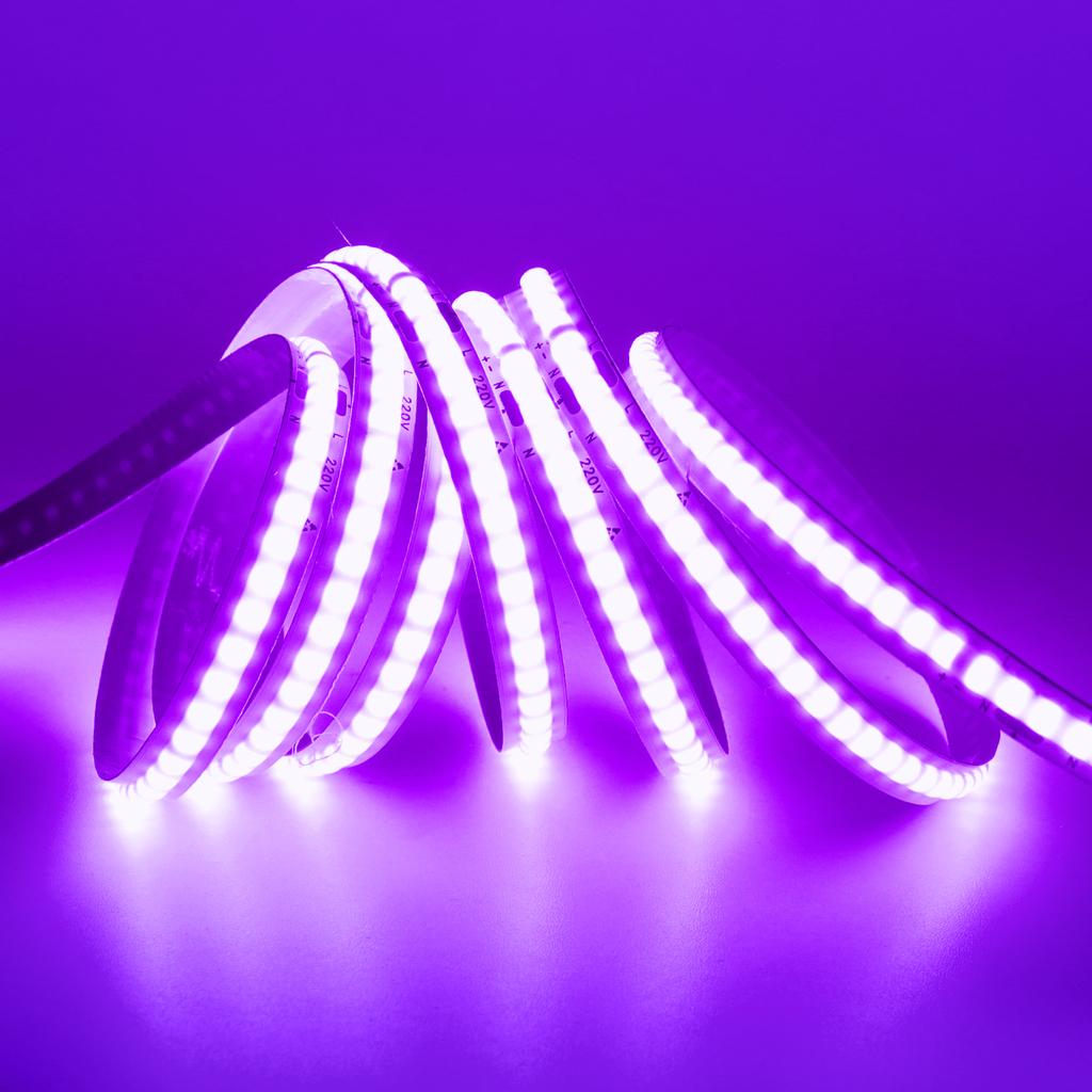 220V COB LED Strip Light No Need Driver 240LEDs/m 5m 10m 15m 20m Linear Light Tape Red/Blue/Green/Pink/White For Home Lighting