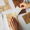 KINOWA "Netherlands" Wood Collage Original DIY Kit Amsterdam Streetscape Made In Japan