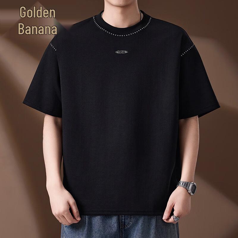 Jinju Men s Summer Casual Round Neck Short Sleeve T-Shirt 3XL