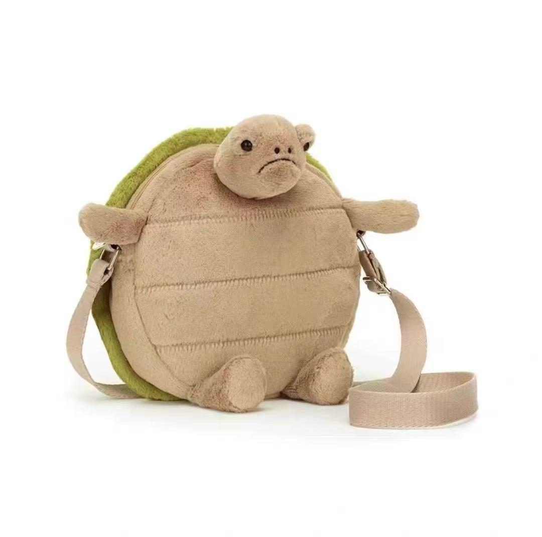 Chose One Jelly Crossbody Tas: Kopje Koffie, Croissant, Ontwerp met Berenkop met Rits One Size with Dust Bag beige