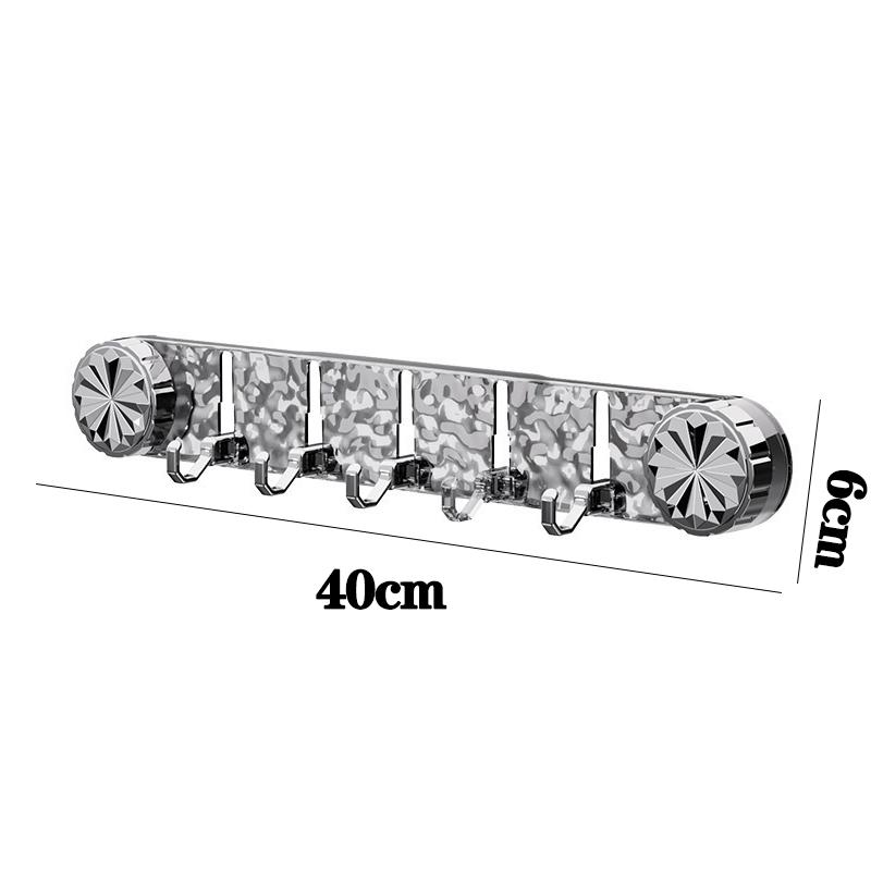 1Pcs No-Drill Suction Cup Long Row Hooks For Bathroom Wall Storage Behind Doors Traceless Adhesive Hooks B