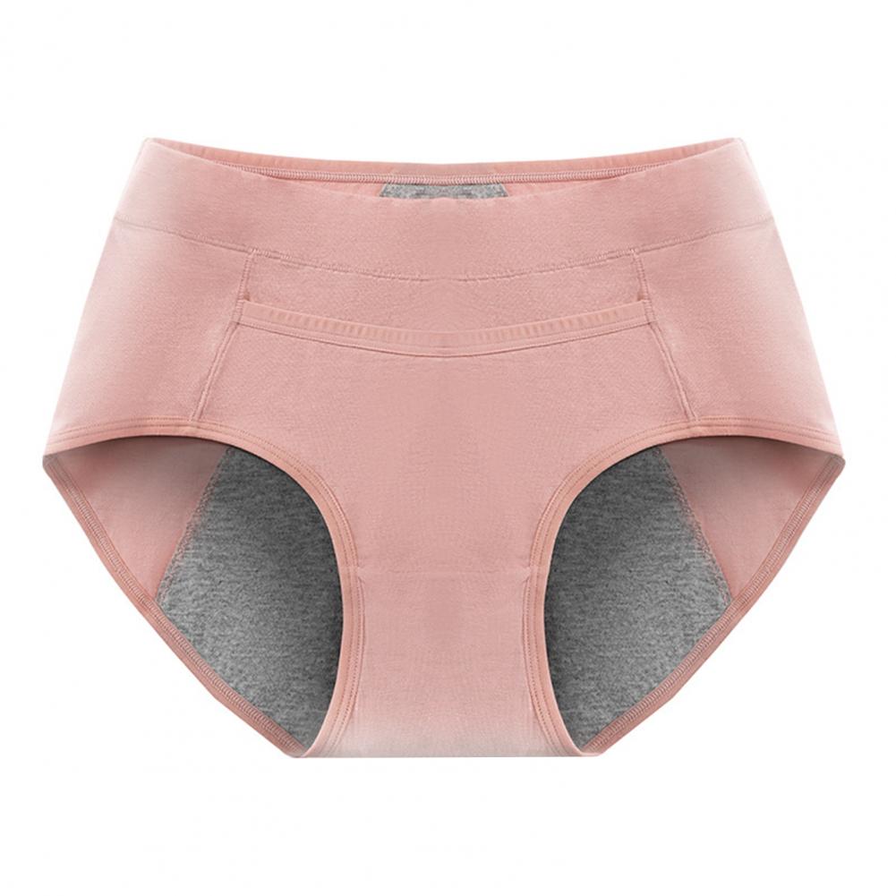 Dámské menštruační kalhotky Střední pas Bavlna Proti protečení Větší velikosti Měkké Prodyšné Antiseptické Jednobarevné Elastické Odvádějící vlhkost La