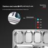 316 Stainless Steel 8-Compartment Deep Divided Meal Tray