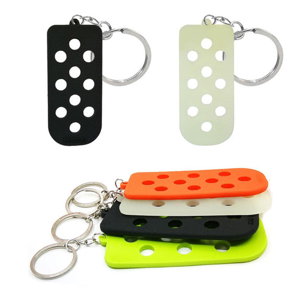 Colorful DIY Keychain Set Personalized PVC Key Chain with Hole for Car Women Men Kids Colorful Key Rings for Bag Wallet
