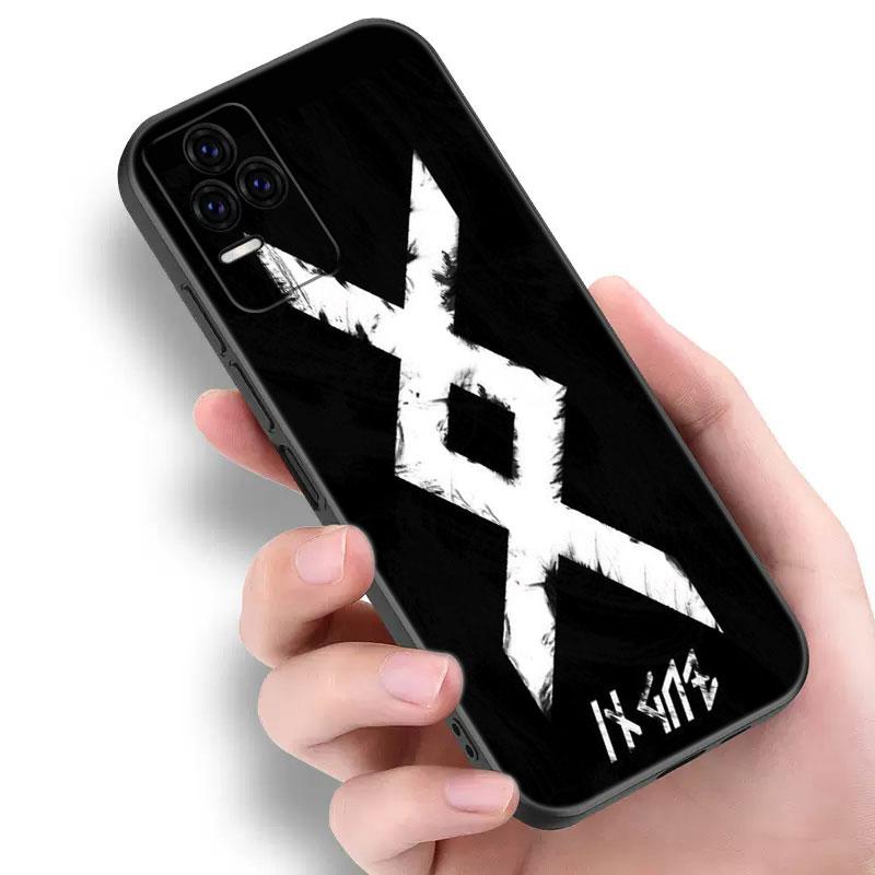 Viking Vegvisir Logo Telefonfodral För Xiaomi POCO F2 F3 M2 M3 M4 X3 X4 Pro NFC F4 GT 5G F1 X2 C3 C31 C40 M5S Mjuk TPU Svart skal
