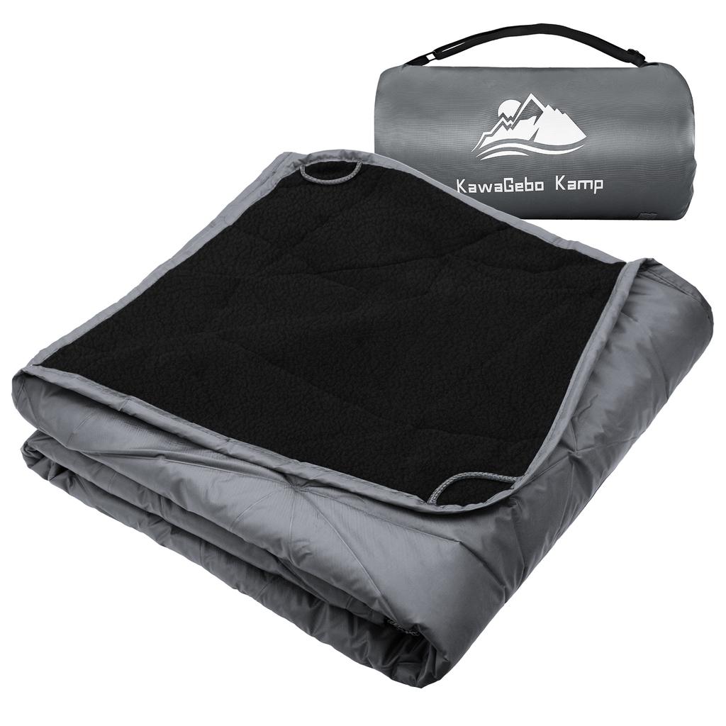 Outdoor Waterproof Blanket, Foldable Fleece Stadium Blanket for Outdoor Sports Event, Camping, Concerts, Car, Pet, Picnics