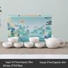 OIMG A Thousand Li of Rivers and Mountains Ceramic Kung Fu Tea Set