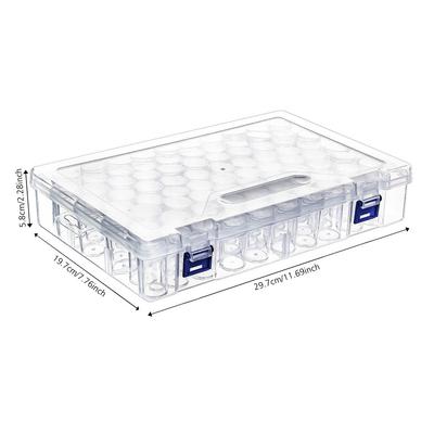 80 Grids DIY Diamond Painting Embroidery Storage Box,Jewelry Rhinestone Mosaic Storage Container, Multifunctional Storage Box