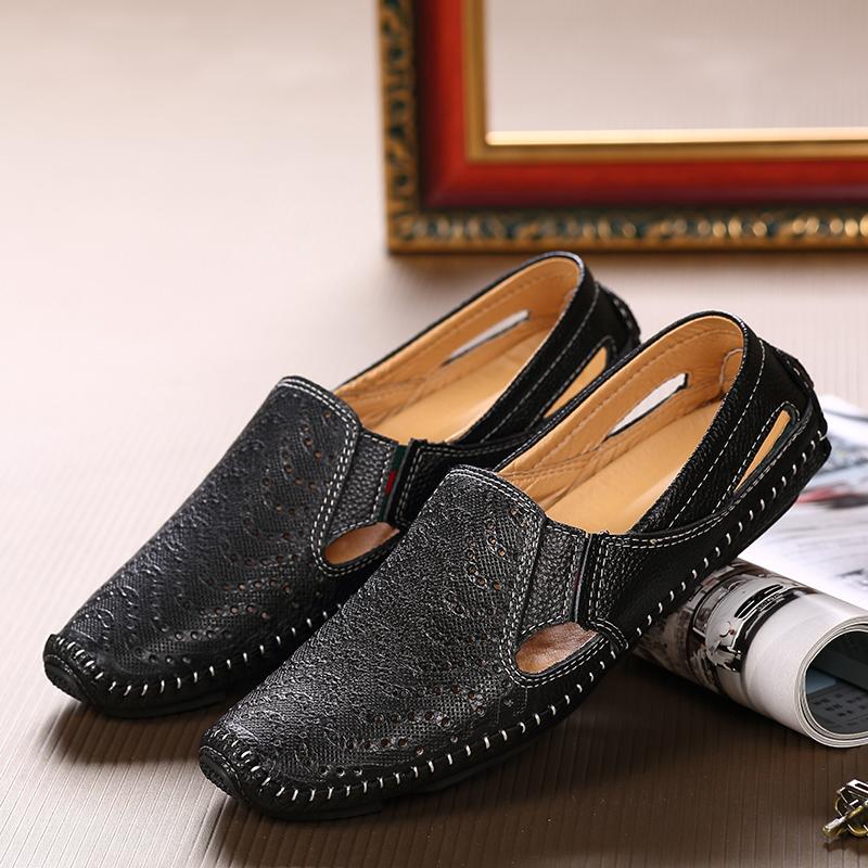 Fashion New Summer Genuine Leather Men Sandals