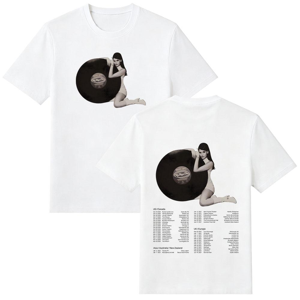Sienna Spiro My House Tour T-shirt Vintage con Stampa Grafica T-shirt da Donna Estetica Street Style Cotone Manica Corta Unisex T-shirt Y2K