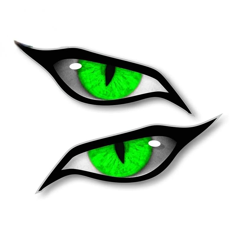 Car Stickers for Evil Yellow Eyes RV Motorcycle Occlusion Scratch Waterproof Windshield VAN Anime Decal STICKER Products