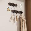 Adhesive Hook, Load-Bearing Wall Hanger, with High-Adhesive Backing Retro Style Hook, for Bathroom Kitchen Entrance Hall