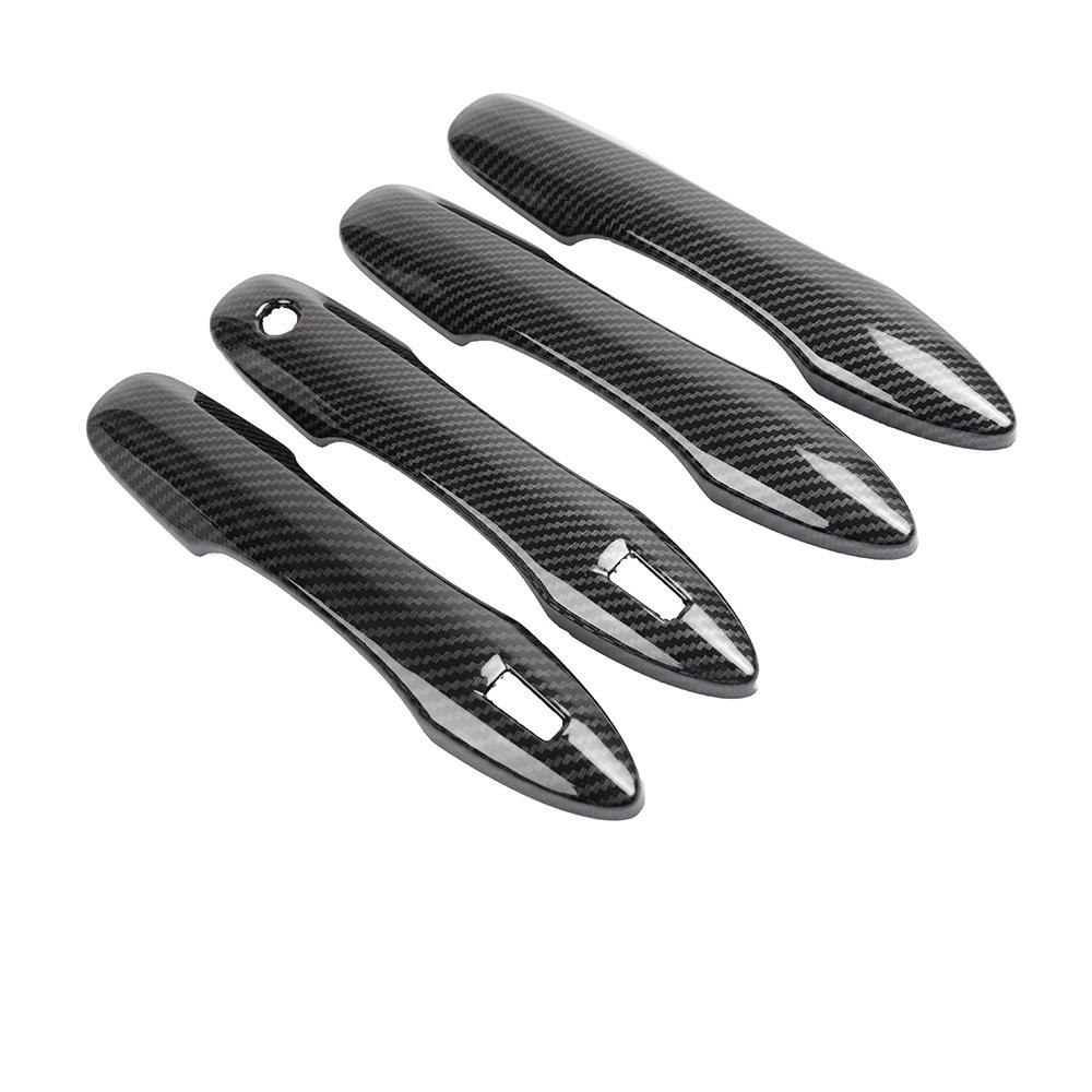 

Ruili59 Для Toyota Camry XV70 2018 2022 Автомобільні аксесуари Накладка дверної ручки Накладка Пластикова імітація карбону two smart key holes