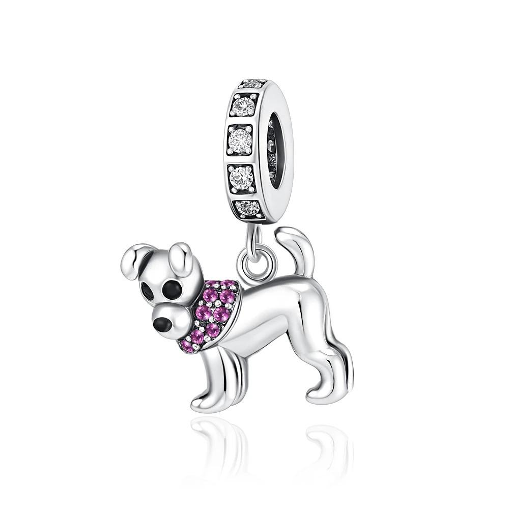 925 Silver Squirrel Fox Lion Rabbit Charm Beads DIY Bracelet Women Fashion Jewelry Gift