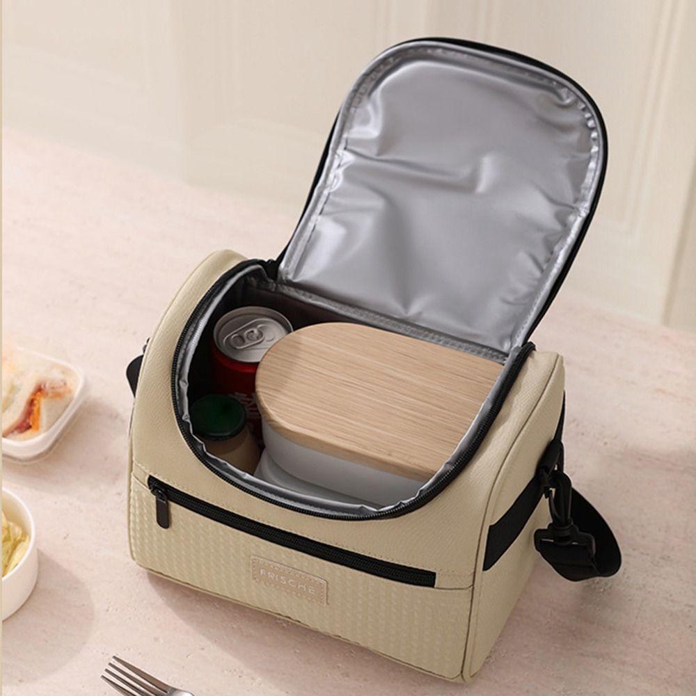 Durable Handle Lunch Box Large Capacity Tote Food Container Practical Insulated Lunch Bag  Travel