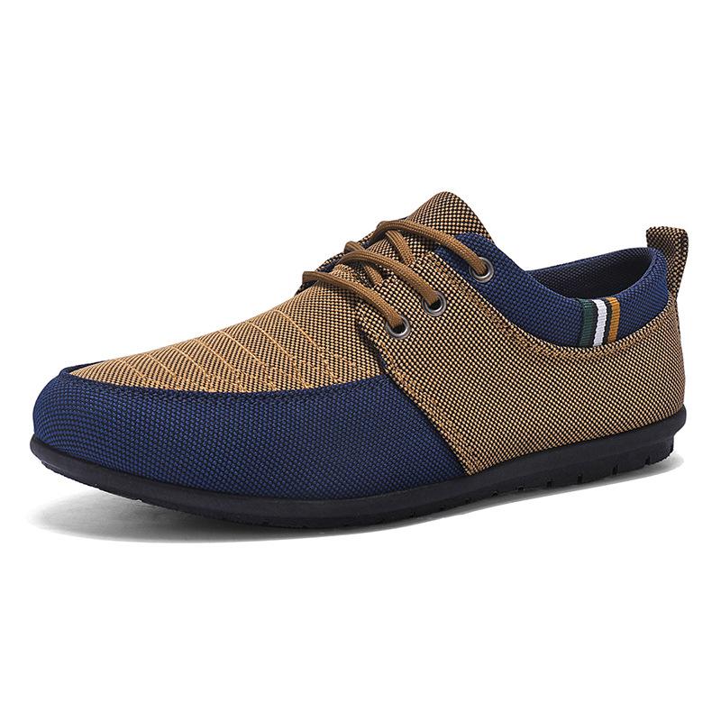 Large Size Men's Shoes 2025 New Breathable Canvas Shoes Korean Version Trendy Low-top Casual Shoes Versatile Work Shoes Men