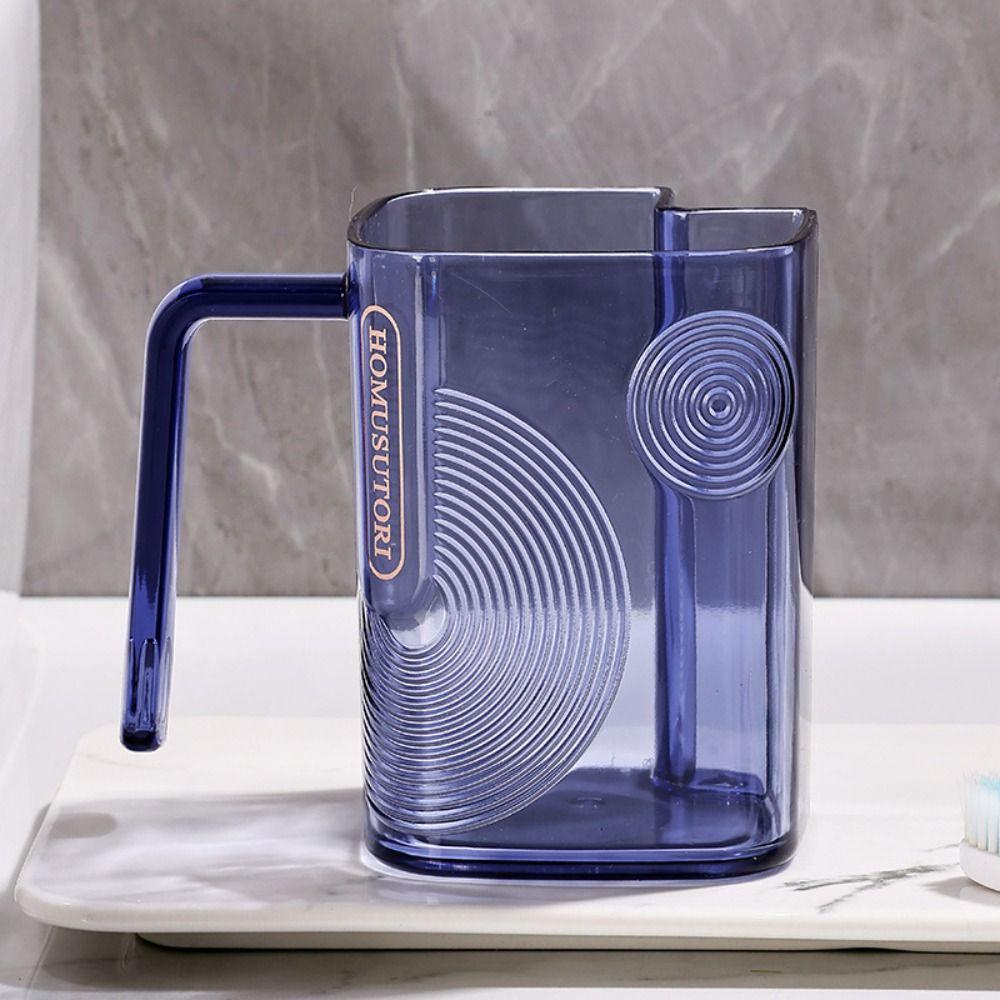 Transparent Toothbrush Cup Draining Hole Drink Tumbler Bathroom Washing Cups Mouthwash Cup  Travel
