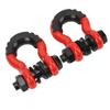 2PCS 3 4 Inch D Ring Shackles with 7 8in Pin and Washer 5952lbs Break Strength for Tow Strap Winch Off Road Vehicle