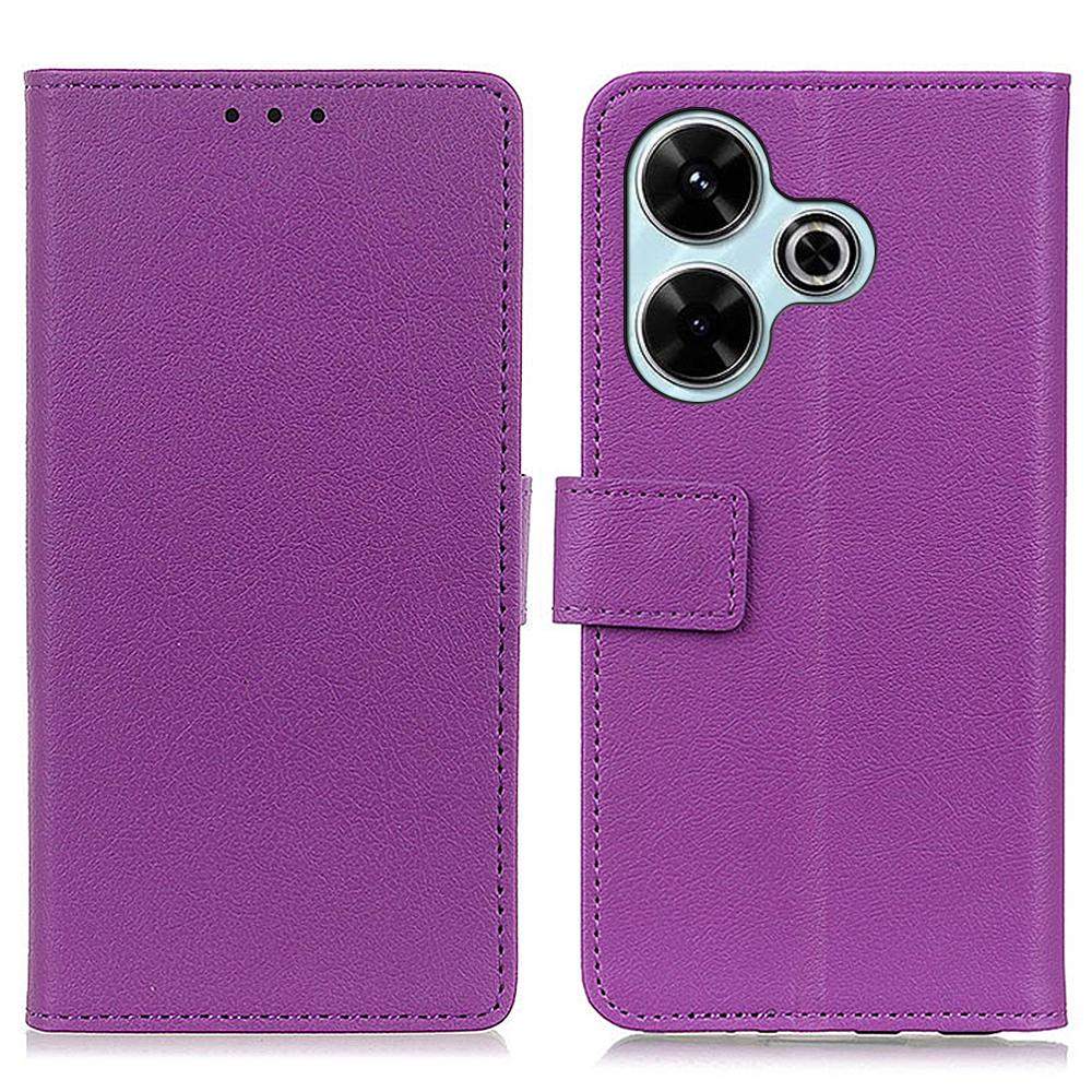 For Xiaomi Redmi 13 5G/13 4G Case PU Leather Wallet Anti-Drop Phone Cover with Magnetic Clasp