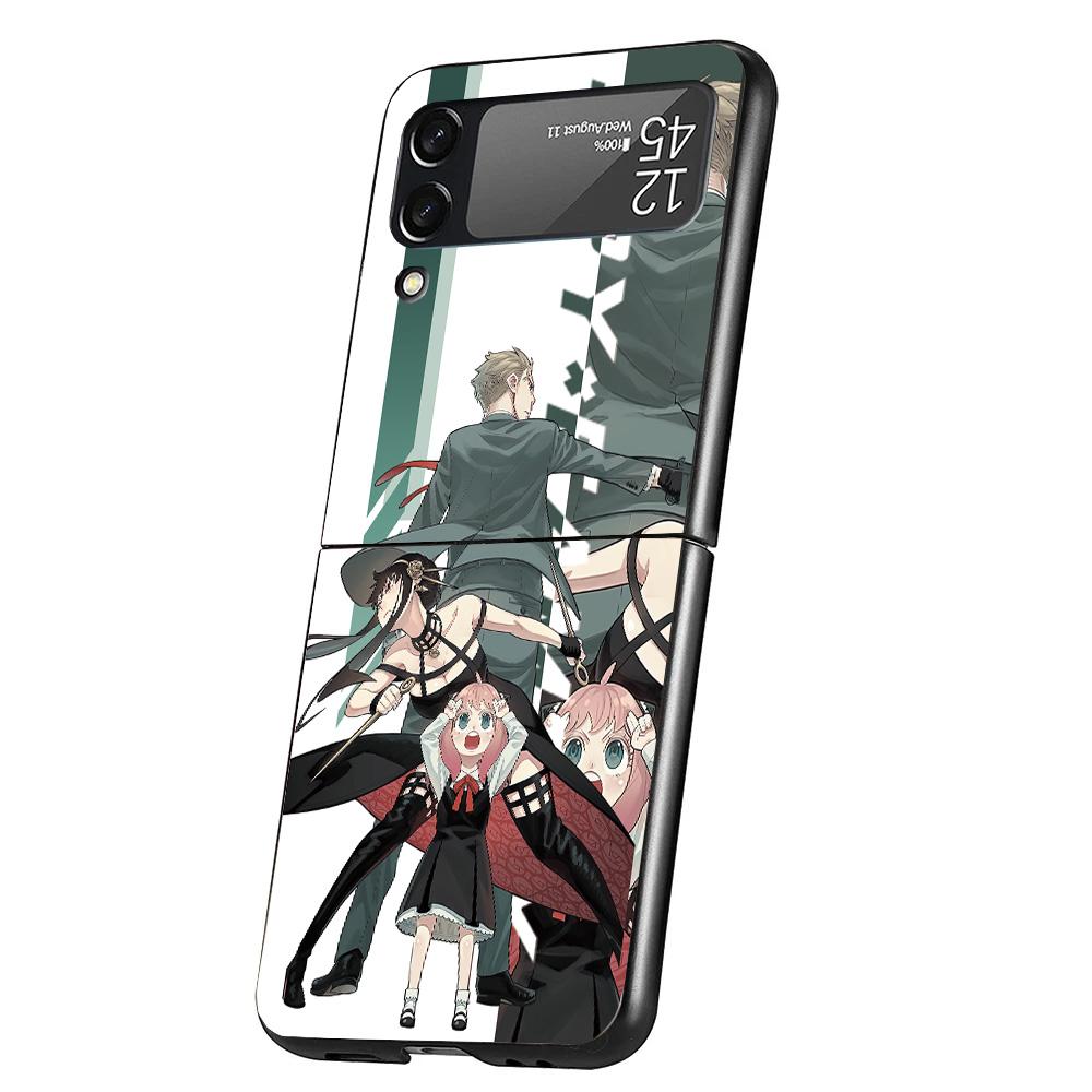 

Anime Spy Family Anya Cover Phone Case For Samsung Galaxy Z Flip 7 6 5 4 3 5G Flip7 Flip6 Flip5 Flip4 Flip3 Black Fundas Shell G Samsung Z Flip 7