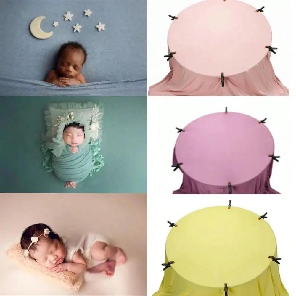 Set Coperta Avvolgente Sfondo Fotografia Neonato Tessuti Morbidi Studio Fotografico Accessori Cornice Posa Bambino Coperte Avvolgenti Fotografia