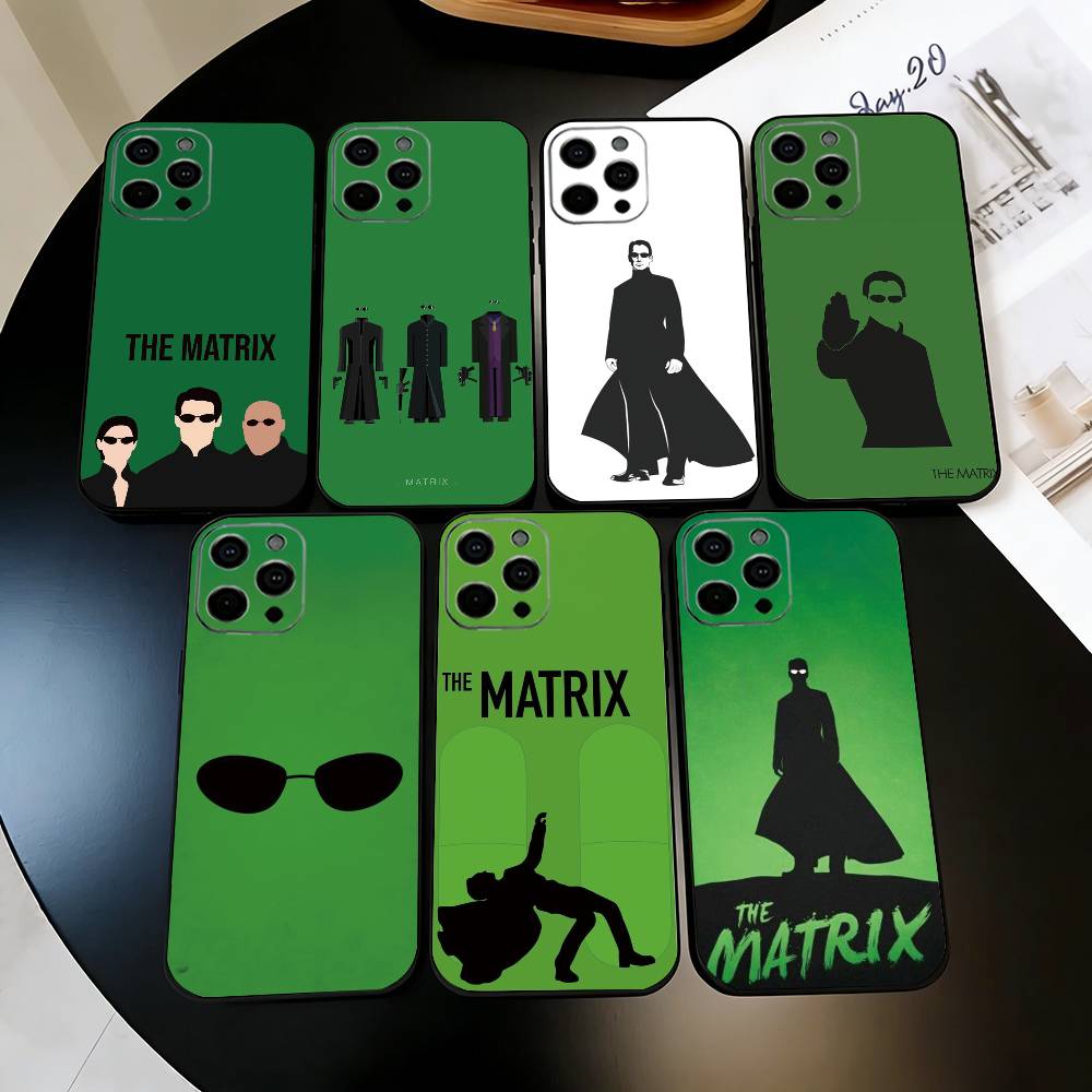 T-The M-Matrix Phone Case For iPhone 17, 16,15,14,13,12,11 Plus,Pro Max, Others Soft Black Cover