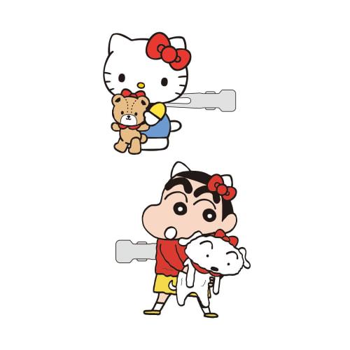 Toshin Pack Crayon Shin-chan x Sanrio Characters Crayon Shin-chan Bangs Clip (Shin-chan/Hello Kitty) K1-HP101