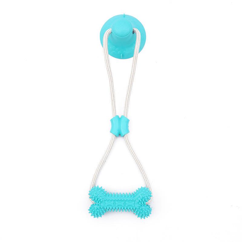 Hot-Selling Dog Suction Cup Pull Toy - Teething Resistant Bone for Medium & Large Dogs