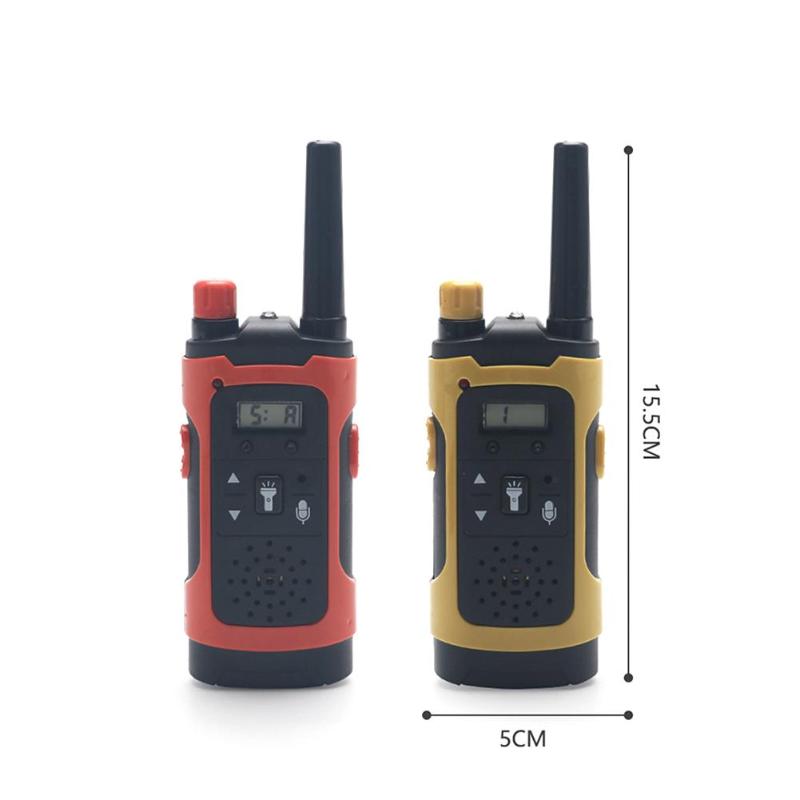 Long Range Electronic Toy LED Kids Walkie Talkies Handheld 2 Way Radio for Wireless Communication and Fun Learning
