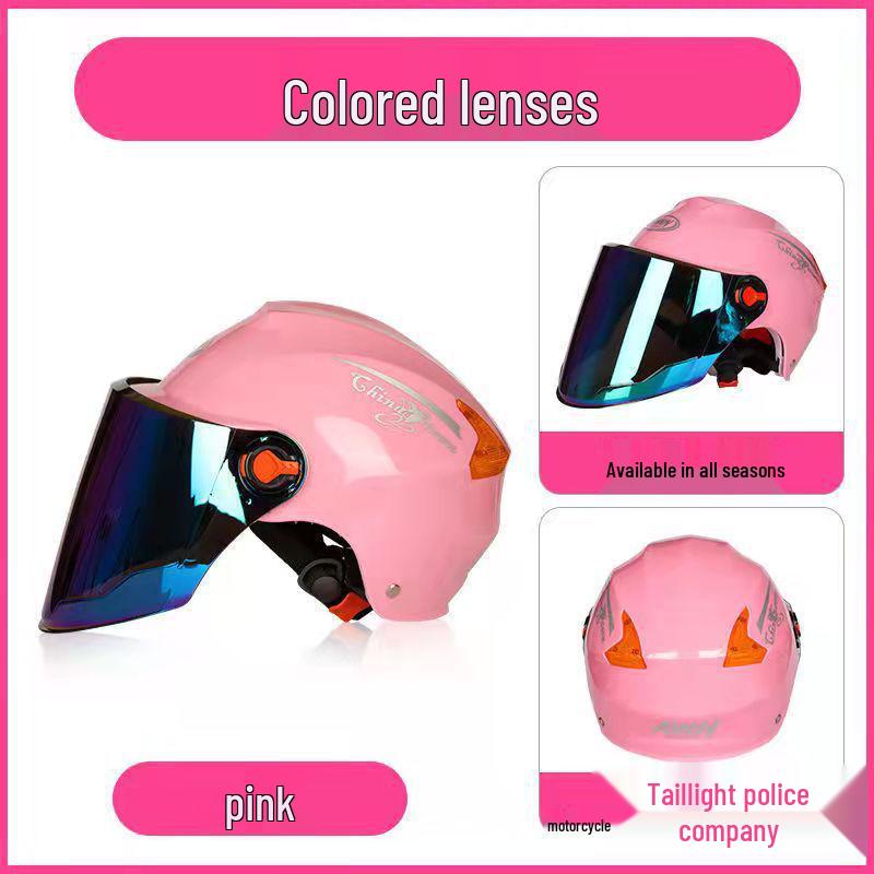 Universal Half-Face Helmet: Windproof, All-Season Riding Gear for Men & Women